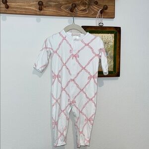 The Beaufort Bonnet Company Long Sleeve Penny's Playsuit - Belle Meade Bow